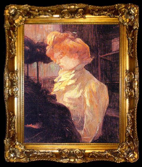 framed   Henri  Toulouse-Lautrec The Milliner, ta009-2